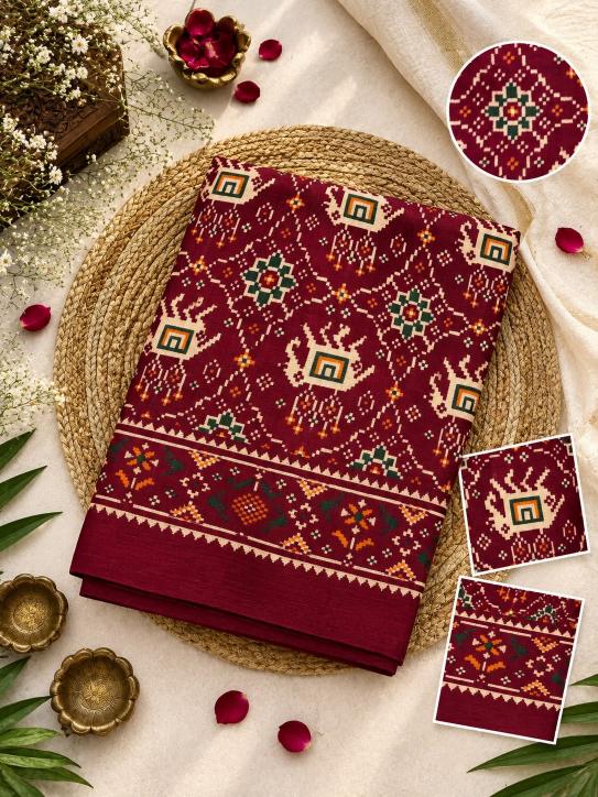 Vastrangan patola print saree online wholesale market